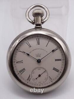 Waterbury Open-face Pocket Watch, Series J, Duplex movement, Good Condition GWO