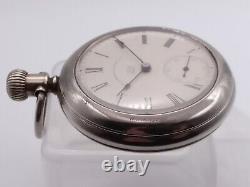 Waterbury Open-face Pocket Watch, Series J, Duplex movement, Good Condition GWO