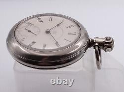 Waterbury Open-face Pocket Watch, Series J, Duplex movement, Good Condition GWO