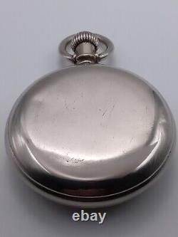 Waterbury Open-face Pocket Watch, Series J, Duplex movement, Good Condition GWO