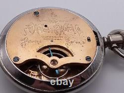 Waterbury Open-face Pocket Watch, Series J, Duplex movement, Good Condition GWO