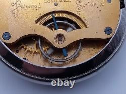 Waterbury Open-face Pocket Watch, Series J, Duplex movement, Good Condition GWO