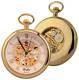 Woodford Gold Plated Open Centre Mechanical Pocket Watch Skeleton Movement 1030