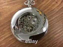 Woodford Mechanical Jewel movement Pocket watch with chain and Free engraving