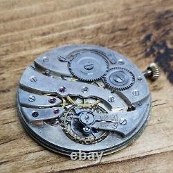 Working Audemars Freres Pocket Watch Movement, Nice Quality + Dial (E93)