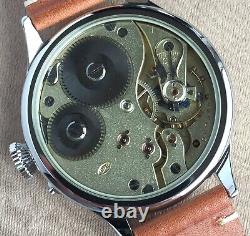 Wristwatch with Vintage Pocket Watch Movement by IWC Schaffhausen c. 53 Marriag