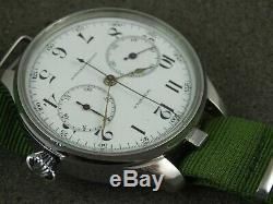 X-big 47mm Longines Chronograph Watch Cal 19.73 Pocket Watch Marriage Movement