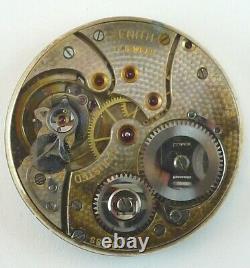 Zenith 17 Jewels Complete Running Pocket Watch Movement Parts Repair